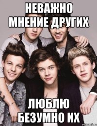 неважно мнение других люблю безумно их