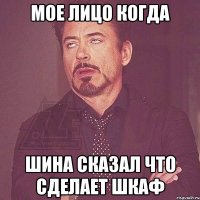 МОЕ ЛИЦО КОГДА ШИНА СКАЗАЛ ЧТО СДЕЛАЕТ ШКАФ