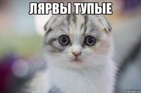 лярвы тупые 