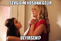 sevgilim xosuna gelir deyirsen!?