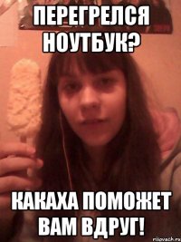 перегрелся ноутбук? какаха поможет вам вдруг!