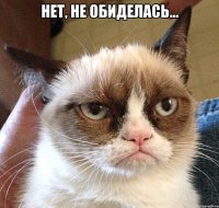 Нет, не обиделась... 