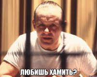 ЛЮБИШЬ ХАМИТь?