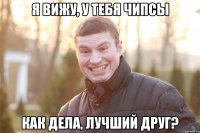Я ВИЖУ, У ТЕБЯ ЧИПСЫ КАК ДЕЛА, ЛУЧШИЙ ДРУГ?