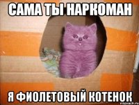 Сама ты наркоман я фиолетовый котенок