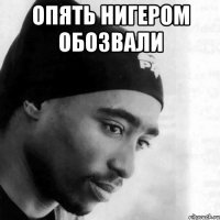 Опять Нигером обозвали 