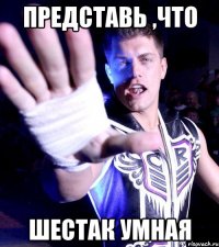 представь ,что шестак умная