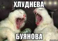 хлуднева буянова