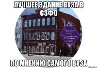 Лучшее здание ВУЗа в СЗФО по мнению самого ВУЗа