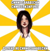СИНИЕ ЗАНАВЕСКИ СИМВОЛИЗИРУЮТ ДАЛЕКО НЕ СИНИЕ ЗАНАВЕСКИ
