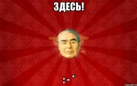 здесь! : - *
