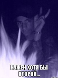  нужен хотя бы второй...