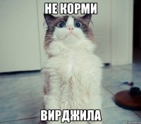 НЕ КОРМИ ВИРДЖИЛА