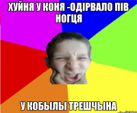 Хуйня у коня -одірвало пів ногця У кобылы трешчына