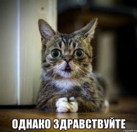  Однако здравствуйте