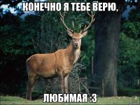 Конечно я тебе верю, любимая :3