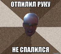 отпилил руку не спалился