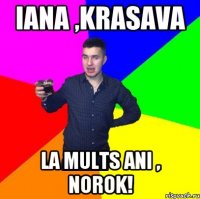 Iana ,krasava la mults ani , norok!