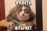 я плету, а ты нет