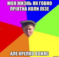 Моя жизнь як говно пріятна коли лізе але крепко воняє