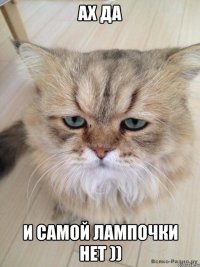 ах да и самой лампочки нет ))