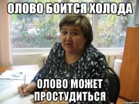 Олово боится холода Олово может простудиться