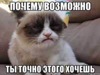 почему возможно ты точно этого хочешь