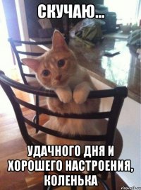 Скучаю... Удачного дня и хорошего настроения, Коленька
