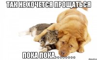 так не хочется прощаться пока пока. . . . . . . .