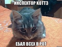 Инспектор KOTT3 ебал всех в рот