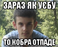 зараз як уєбу то кобра отпаде