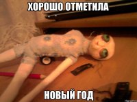 Хорошо отметила Новый год