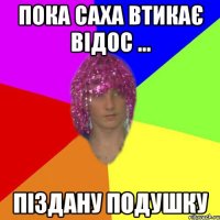 Пока Саха втикає Відос ... Піздану подушку