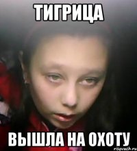 тигрица вышла на охоту