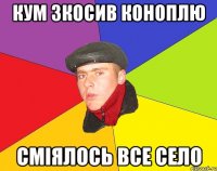 Кум зкосив коноплю Сміялось все село