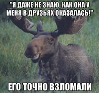 "Я даже не знаю, как она у меня в друзьях оказалась!" его точно взломали