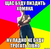 щас буду пиздить хомяка ну ладно не буду трогать гівно