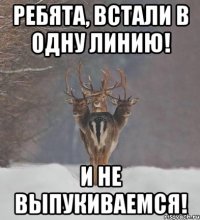 ребята, встали в одну линию! и не выпукиваемся!