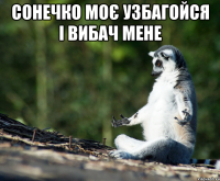 сонечко моє УЗБАГОЙСЯ і вибач мене 