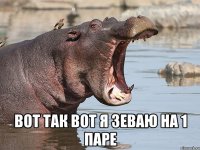  вот так вот я зеваю на 1 паре