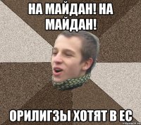 НА МАЙДАН! НА МАЙДАН! ОРИЛИГЗЫ ХОТЯТ В ЕС