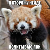 Я сторожу Нейде. Почитываю яой.