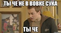 ты че не в вовке сука ты че