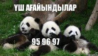 ҮШ АҒАЙЫНДЫЛАР 95 96 97