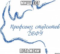Миша ест ПЕЛЬМЕНИ!