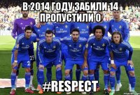 В 2014 ГОДУ ЗАБИЛИ 14 ПРОПУСТИЛИ 0 #RESPECT
