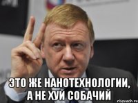  Это же нанотехнологии, а не хуй собачий
