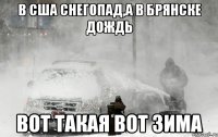 В США снегопад,а в брянске дождь Вот такая вот зима