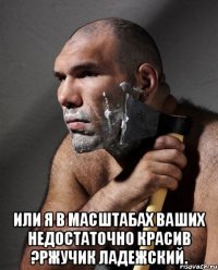  Или я в масштабах Ваших недостаточно красив ?Ржучик Ладежский.