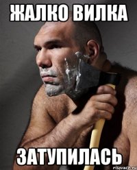 Жалко вилка ЗАТУПИЛАСЬ
